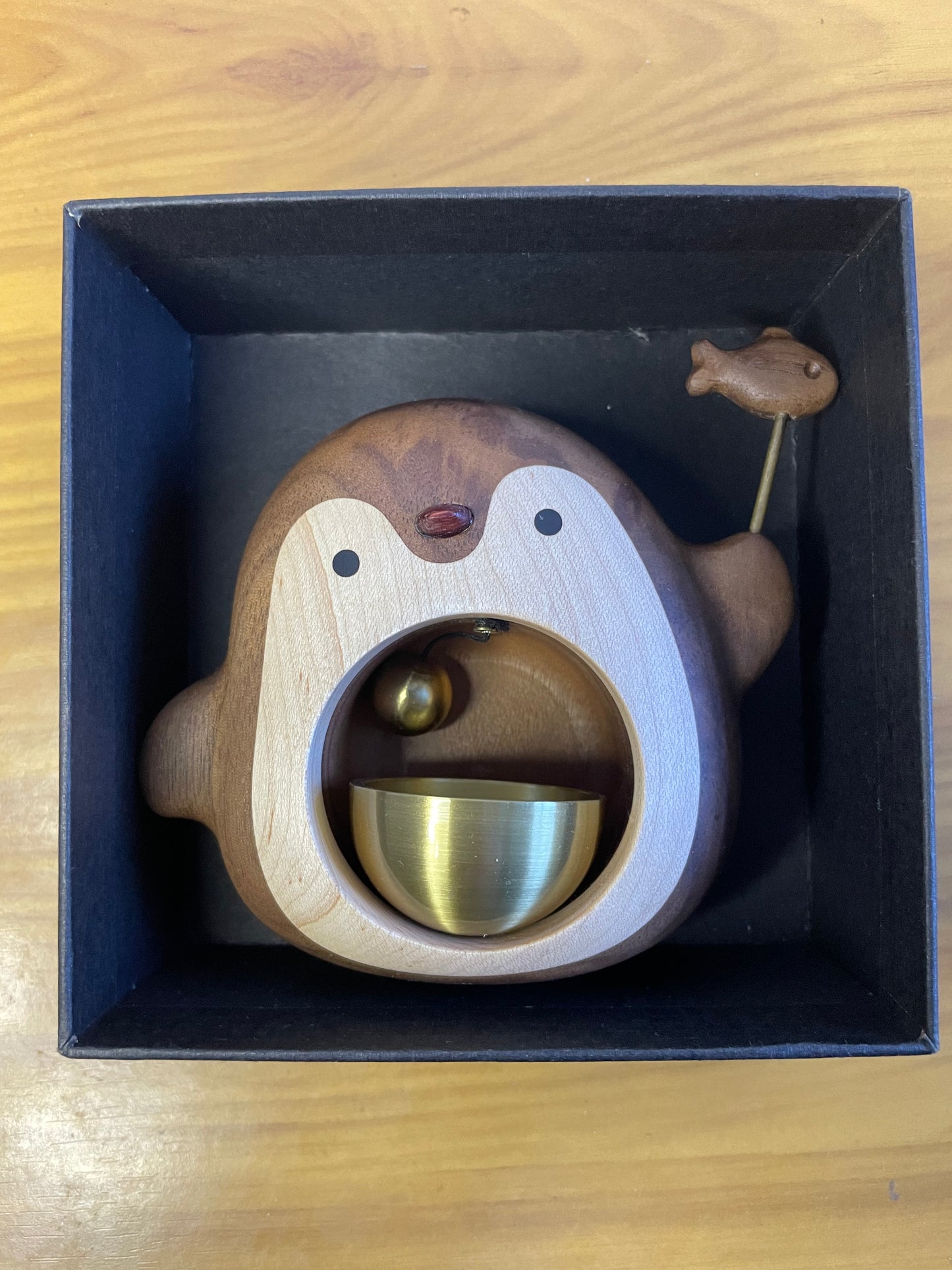 Wood Style Brass Magnetic and Double-sided Tape Doorbell - woodybeingllc