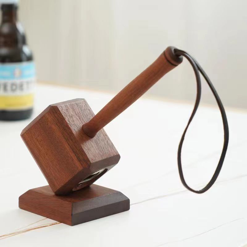 Wooden Thor Hammer Bottle Remover - woodybeingllc