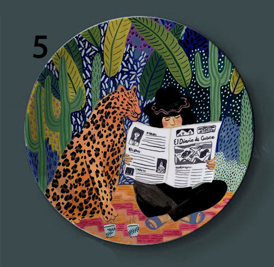 Painting Board Hanging Ceramic Plate/Wall Decoration Style 5 Home & Garden woodybeing 5_058a4295-9d31-491c-a995-26e80fbd0fd8