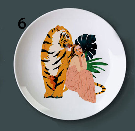 Painting Board Hanging Ceramic Plate/Wall Decoration Style 6 Home & Garden woodybeing 6_5e3e2432-3fb6-47b2-ba6c-4ae9ba5ef2b5