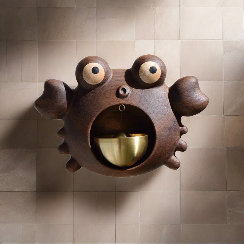 Wood Style Brass Magnetic and Double-sided Tape Doorbell - woodybeingllc