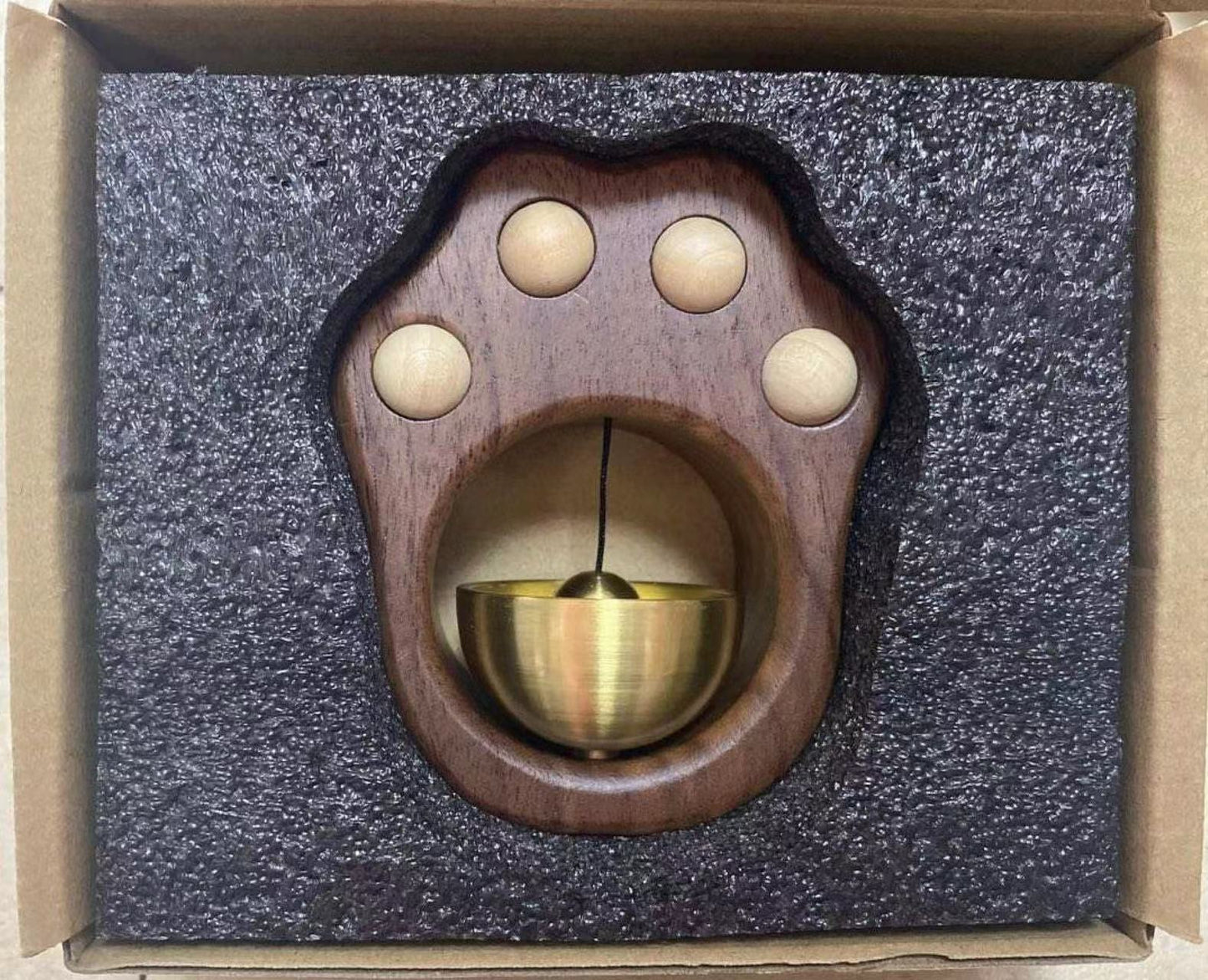 Wood Style Brass Magnetic and Double-sided Tape Doorbell - woodybeingllc