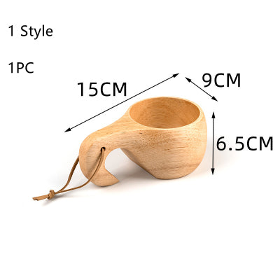 Outdoor Portable wooden cup - woodybeingllc