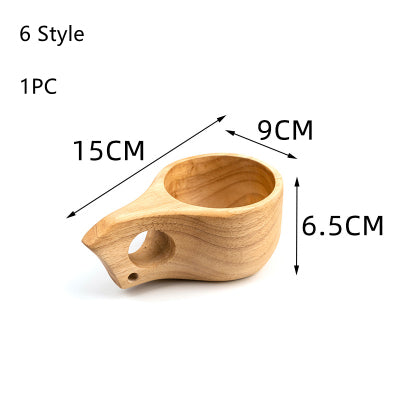Outdoor Portable wooden cup - woodybeingllc