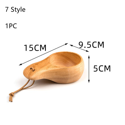 Outdoor Portable wooden cup - woodybeingllc