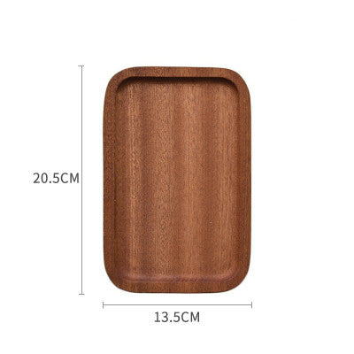Hand Craved Coffe Plate • 100% Walnut/Beech/Acacia - woodybeingllc