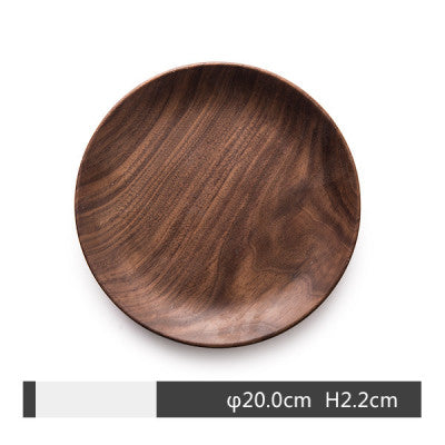 Hand Craved Coffe Plate • 100% Walnut/Beech/Acacia - woodybeingllc