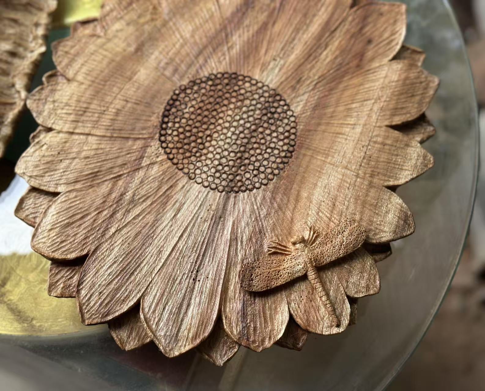 Hand Carved Wooden Tray( Crafting time: 3–5 days.)