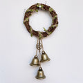 Prayer Bell Rattan Vine Circle Crystal Wind Chime - woodybeingllc
