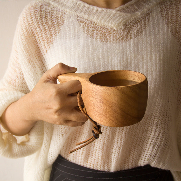 Outdoor Portable wooden cup - woodybeingllc