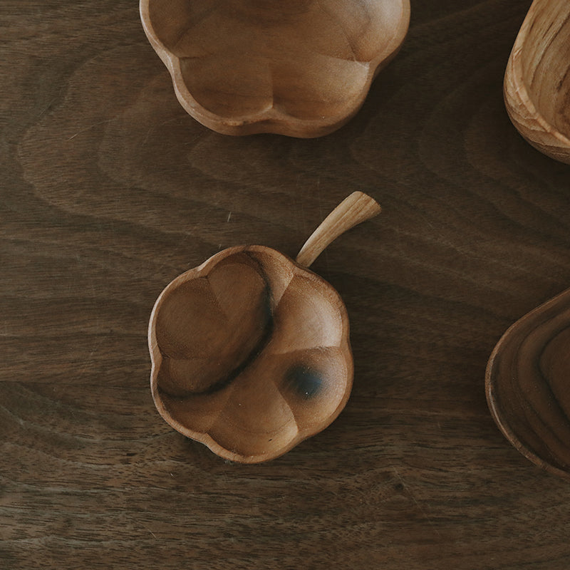 Hand Carved Fruit Shape Wooden Plate - woodybeingllc
