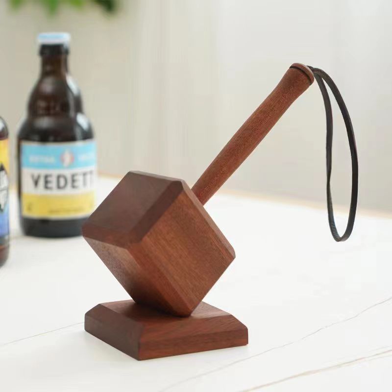 Wooden Thor Hammer Bottle Remover - woodybeingllc