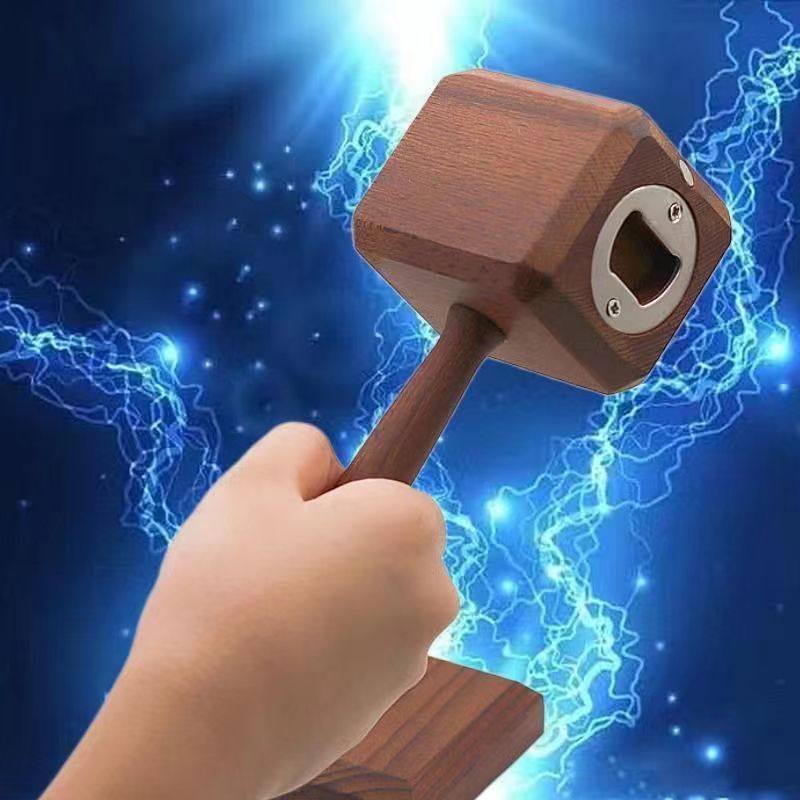 Wooden Thor Hammer Bottle Remover - woodybeingllc