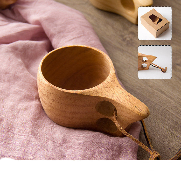 Outdoor Portable wooden cup - woodybeingllc