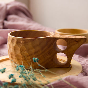 Outdoor Portable wooden cup - woodybeingllc