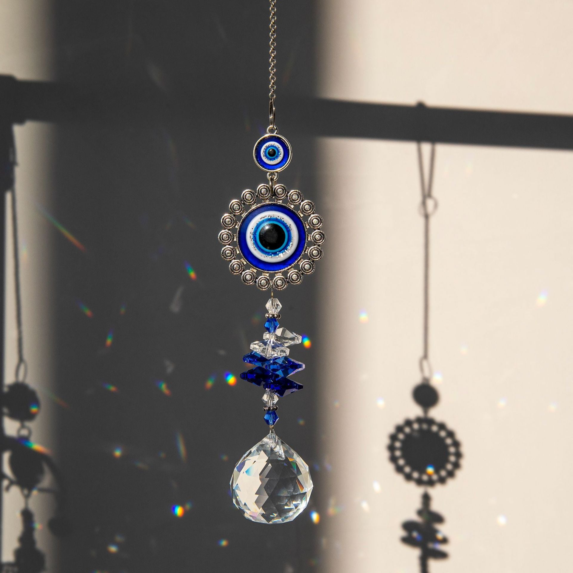 Crystal Pendant Light Shadow Wind Bell/Sun Catcher - woodybeingllc