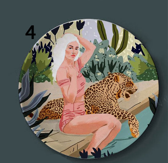 Painting Board Hanging Ceramic Plate/Wall Decoration - woodybeingllc