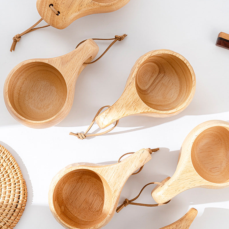 Outdoor Portable wooden cup - woodybeingllc