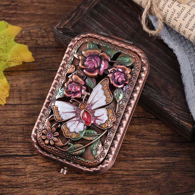 Portable Pocket Folding Double Sided Makeup Mirror - woodybeingllc