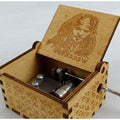 Antique Carved Wooden Hand Crank Music Box - woodybeingllc