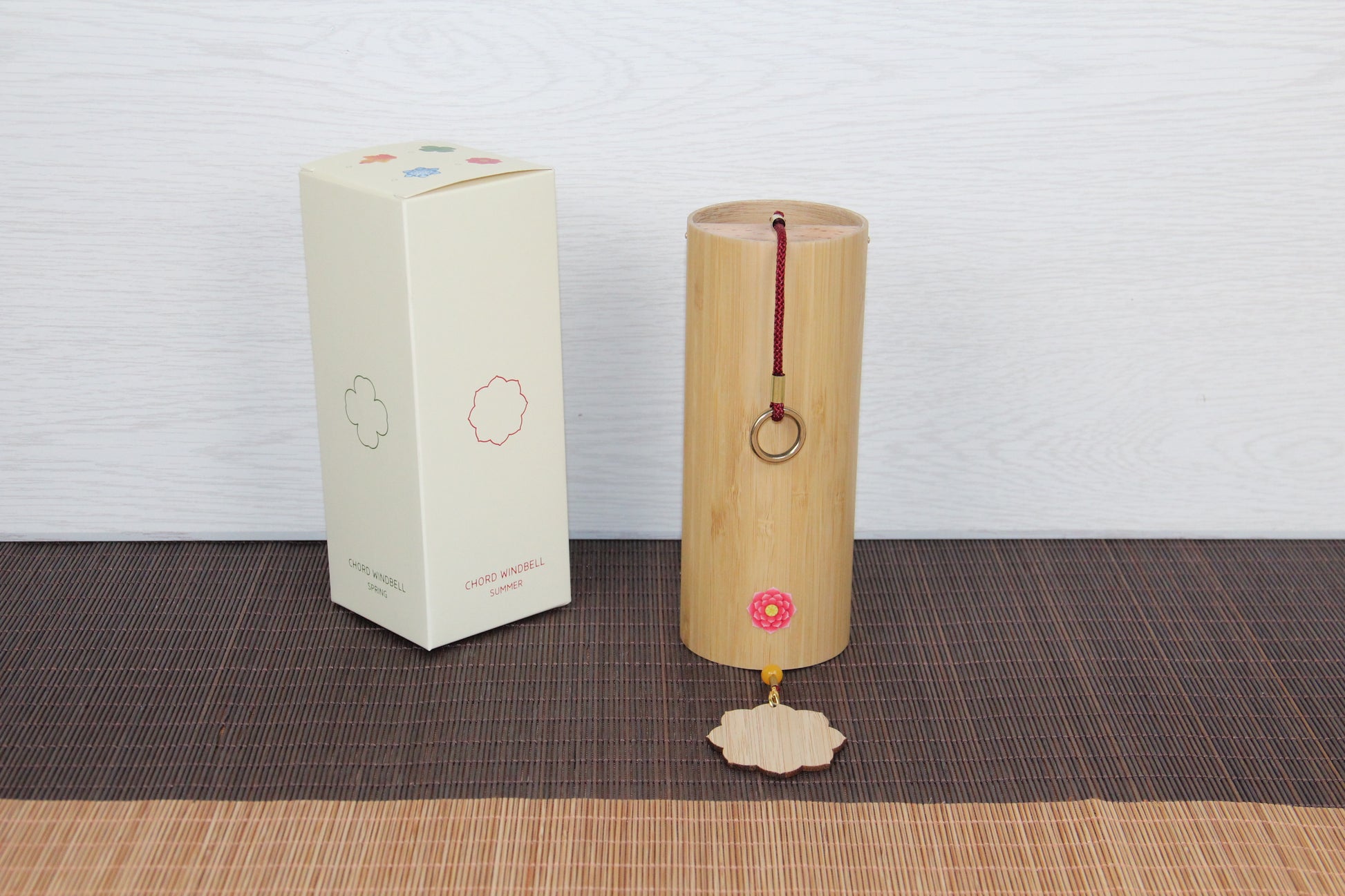 Four Seasons bamboo Chord Wind Chimes - woodybeingllc