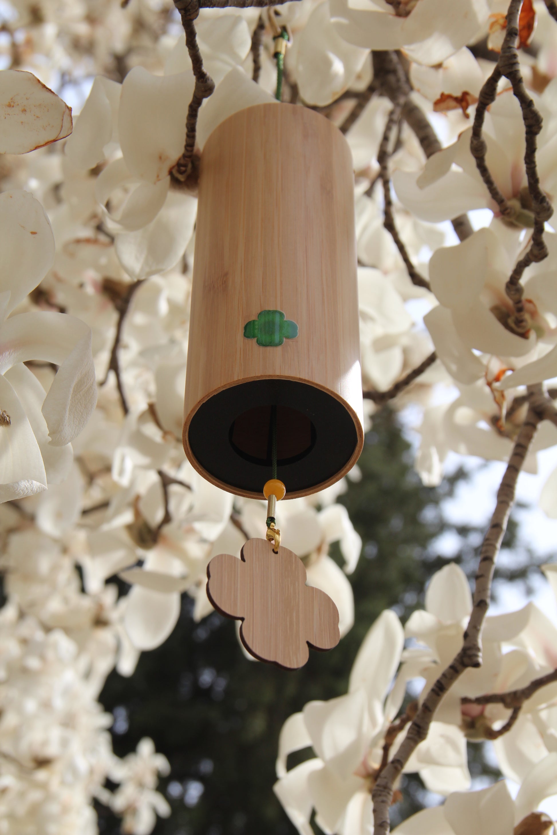 Four Seasons bamboo Chord Wind Chimes - woodybeingllc
