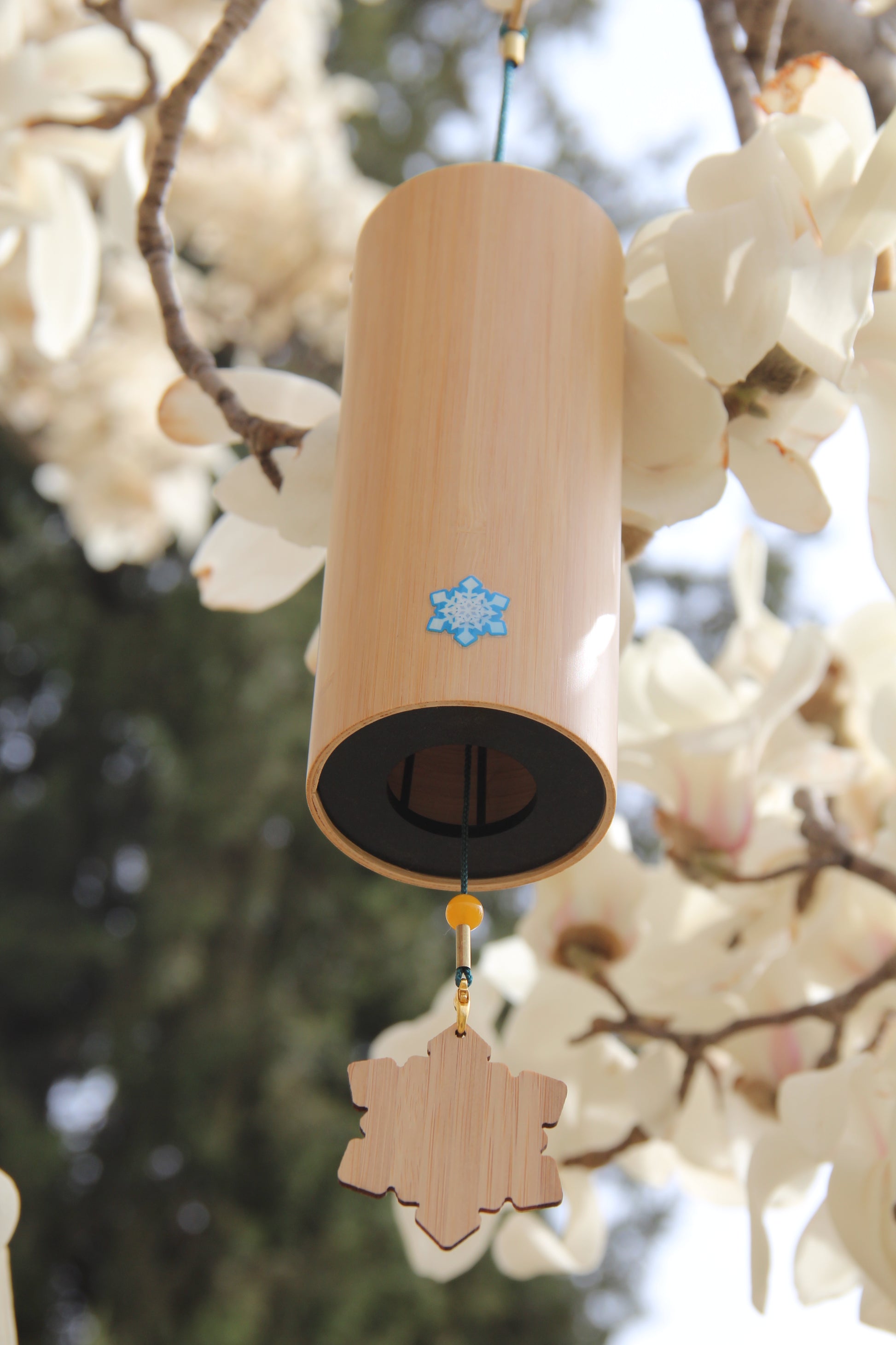 Four Seasons bamboo Chord Wind Chimes - woodybeingllc