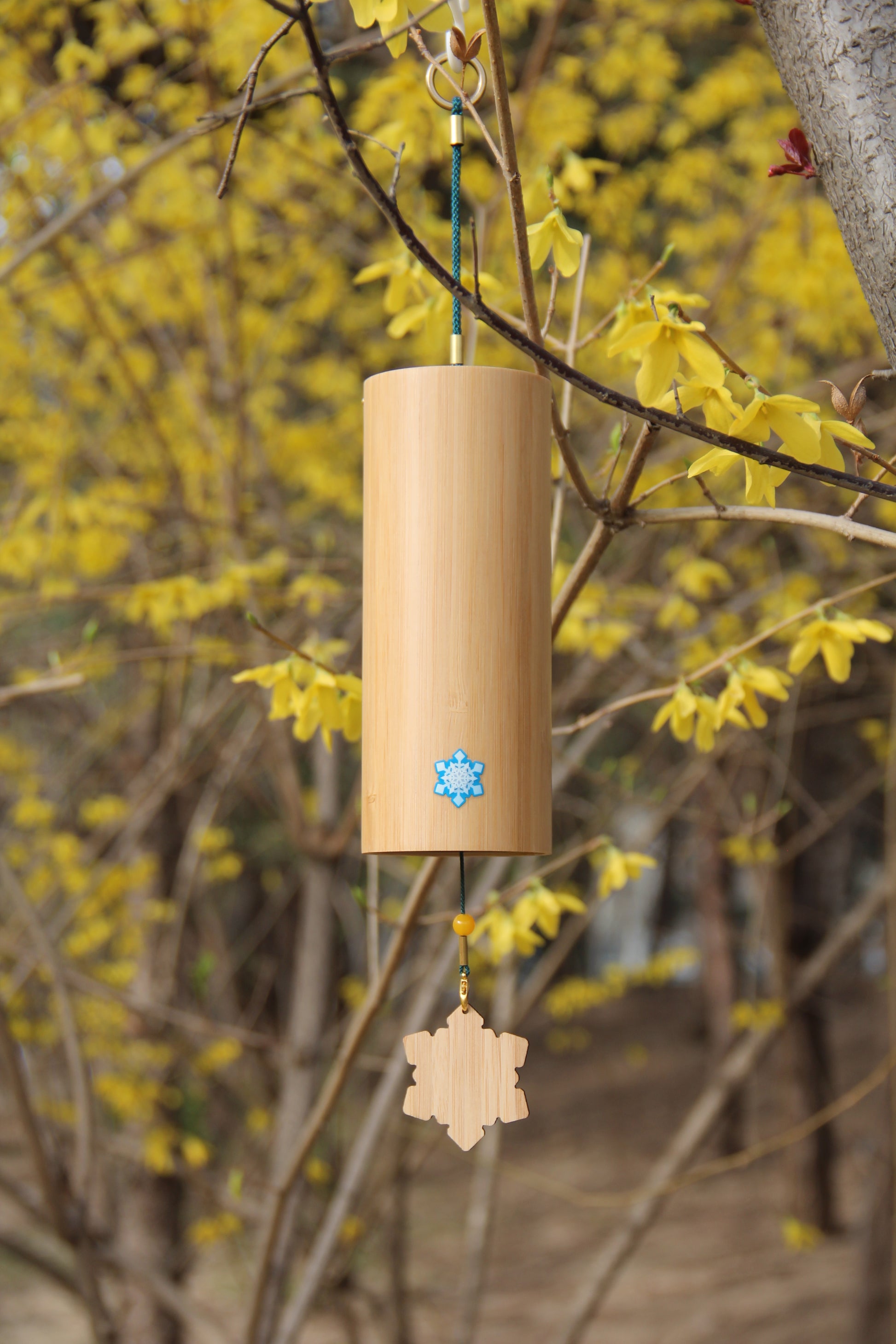 Four Seasons bamboo Chord Wind Chimes - woodybeingllc