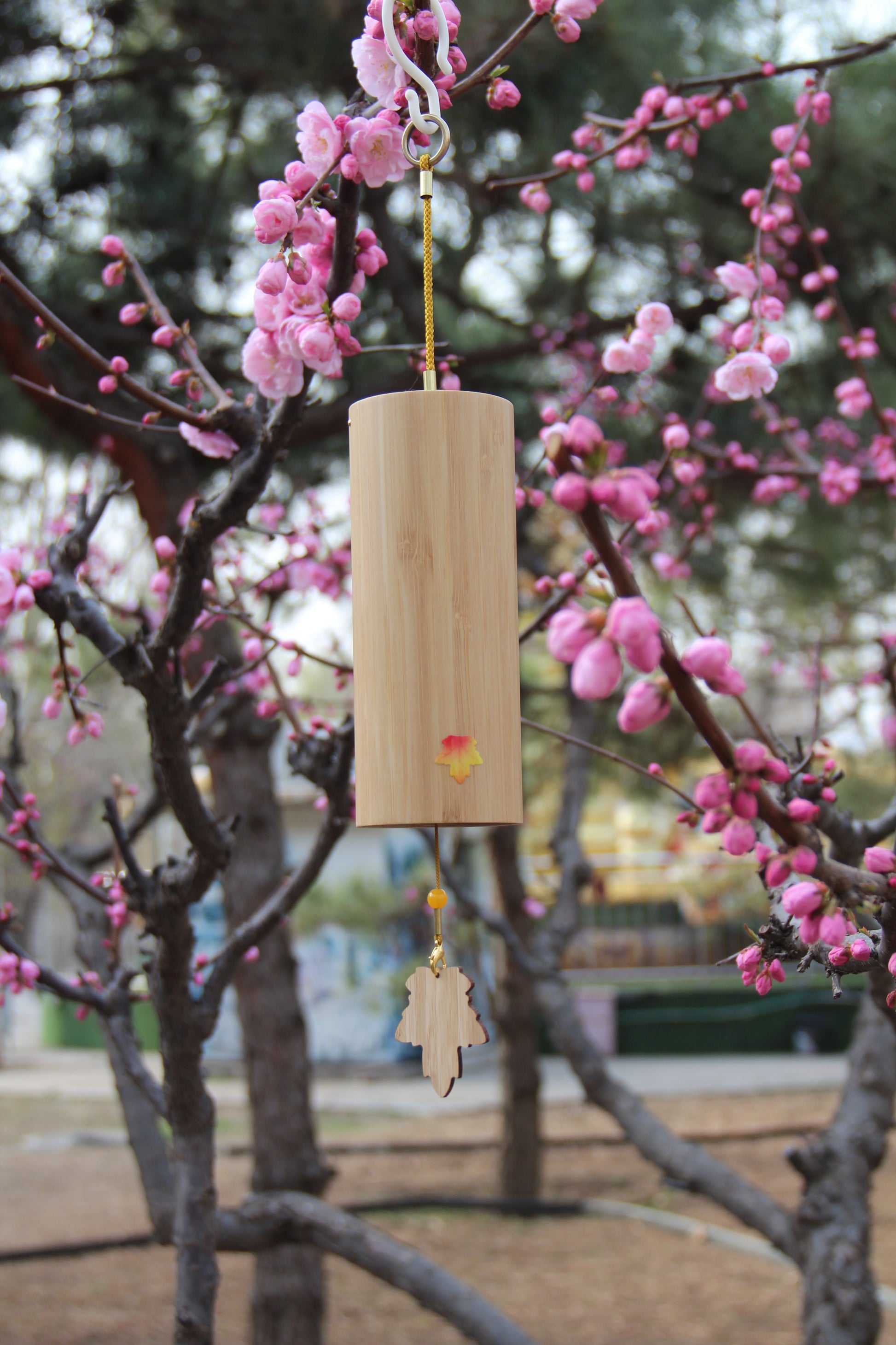 Four Seasons bamboo Chord Wind Chimes - woodybeingllc