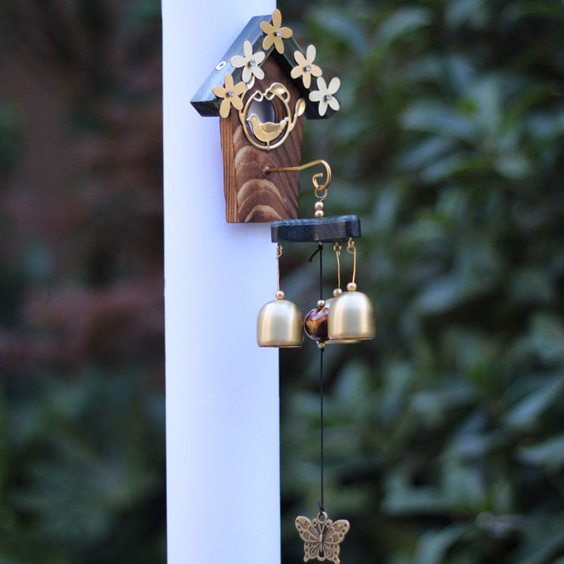 Japanese Style Garden Metal Love Nest Wind Chime - woodybeingllc