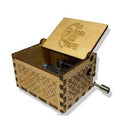 Antique Carved Wooden Hand Crank Music Box - woodybeingllc