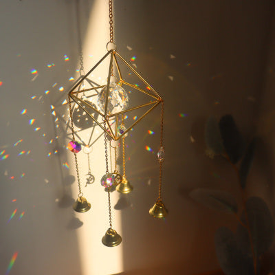 Gemstone Suncatcher | Hanging Prism Gemstone Suncatcher - woodybeingllc