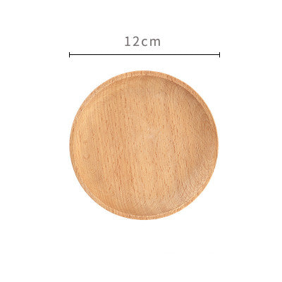 Hand Craved Coffe Plate • 100% Walnut/Beech/Acacia - woodybeingllc
