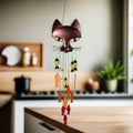 Metal Cat And Fish Wind Chime - woodybeingllc