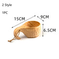 Outdoor Portable wooden cup - woodybeingllc