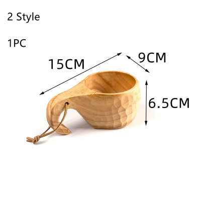 Outdoor Portable wooden cup - woodybeingllc