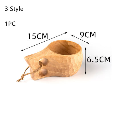 Outdoor Portable wooden cup - woodybeingllc