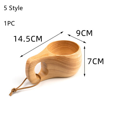 Outdoor Portable wooden cup - woodybeingllc