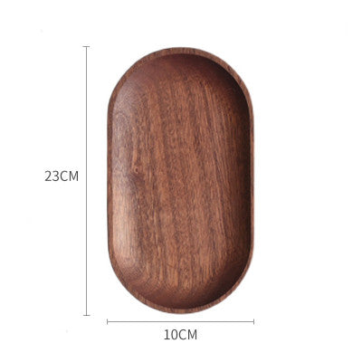Hand Craved Coffe Plate • 100% Walnut/Beech/Acacia - woodybeingllc