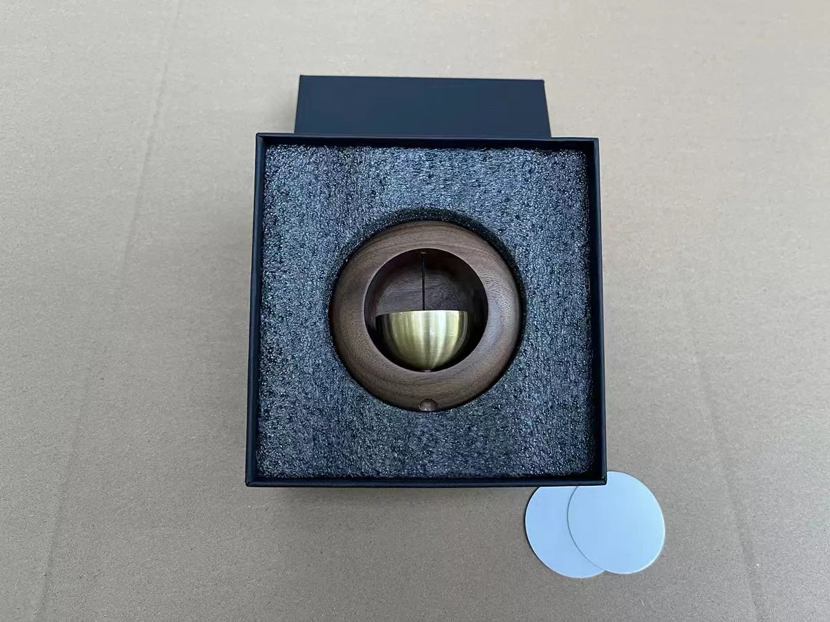 Wood Style Brass Magnetic and Double-sided Tape Doorbell - woodybeingllc